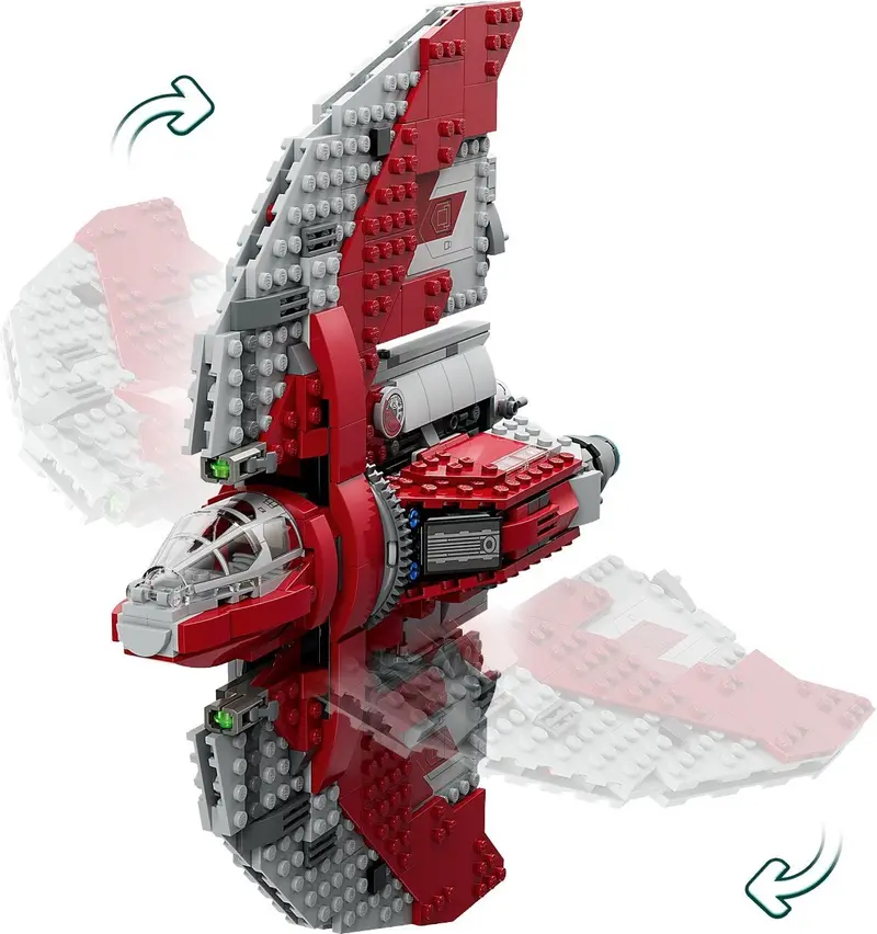LEGO Star Wars 75362 Ahsoka Tano's T-6 Jedi Shuttle set, image 4