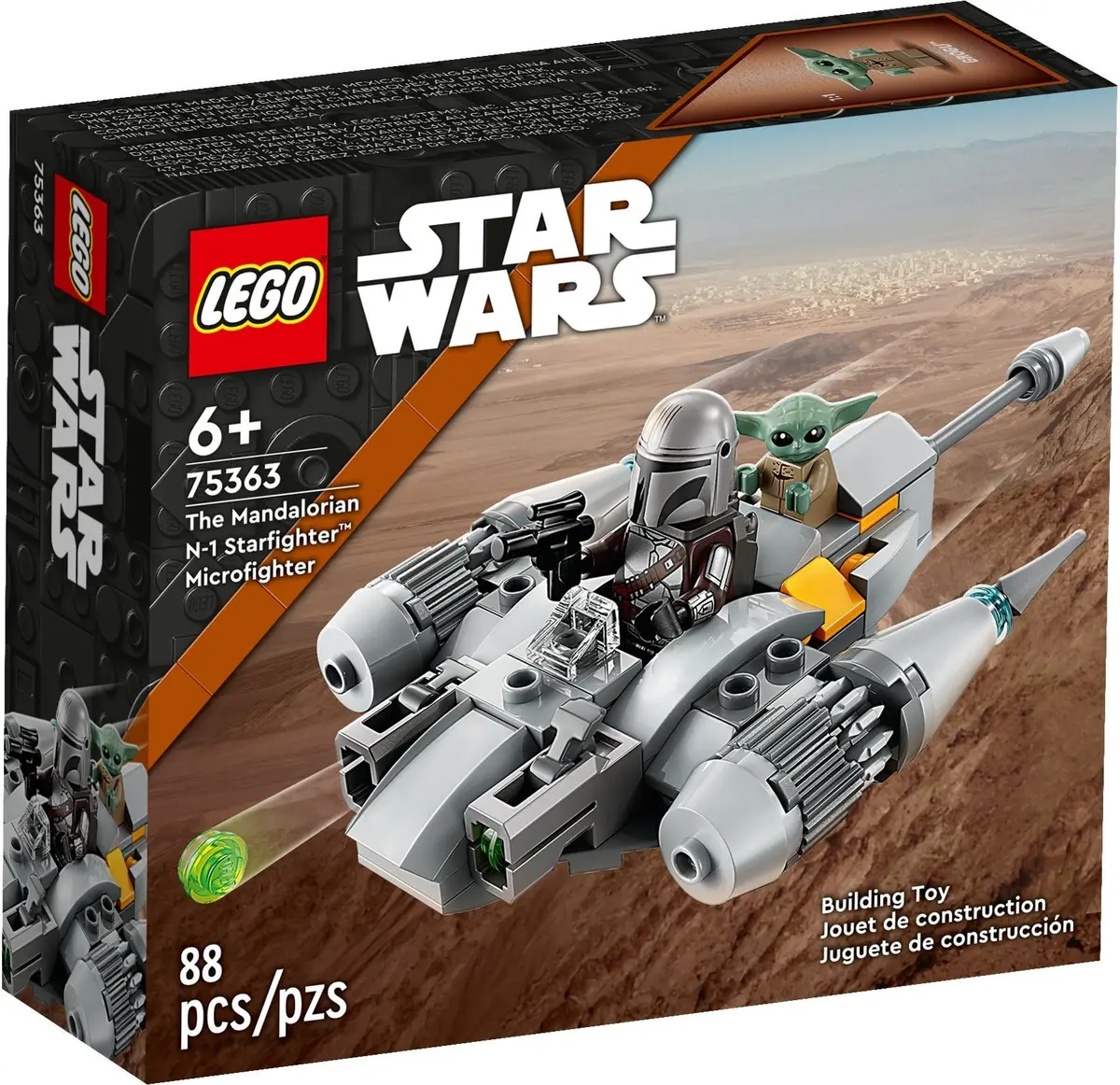 LEGO Star Wars 75363 The Mandalorian N-1 Starfighter Microfighter set, image 7