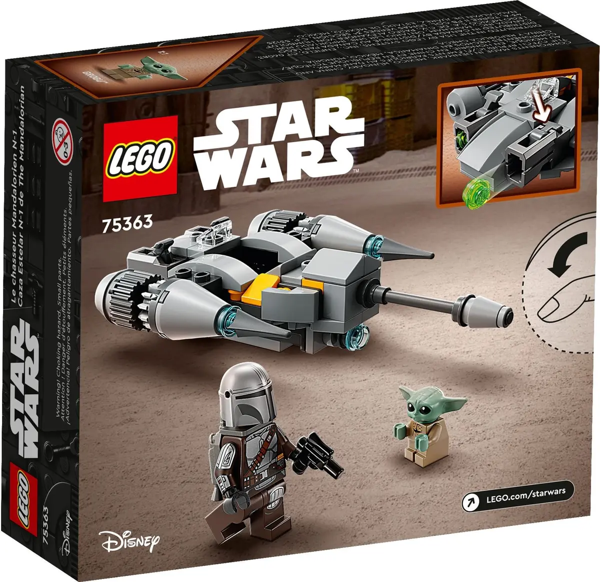 LEGO Star Wars 75363 The Mandalorian N-1 Starfighter Microfighter set, image 8