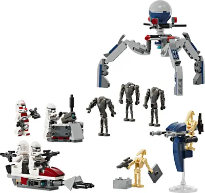 LEGO Star Wars 75372 Clone Trooper & Battle Droid Battle Pack set