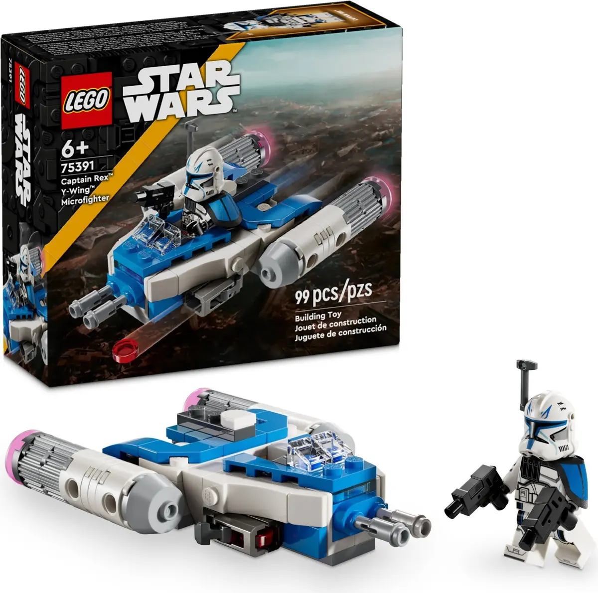 LEGO Star Wars 75391 Captain Rex Y-wing Microfighter set, image 6