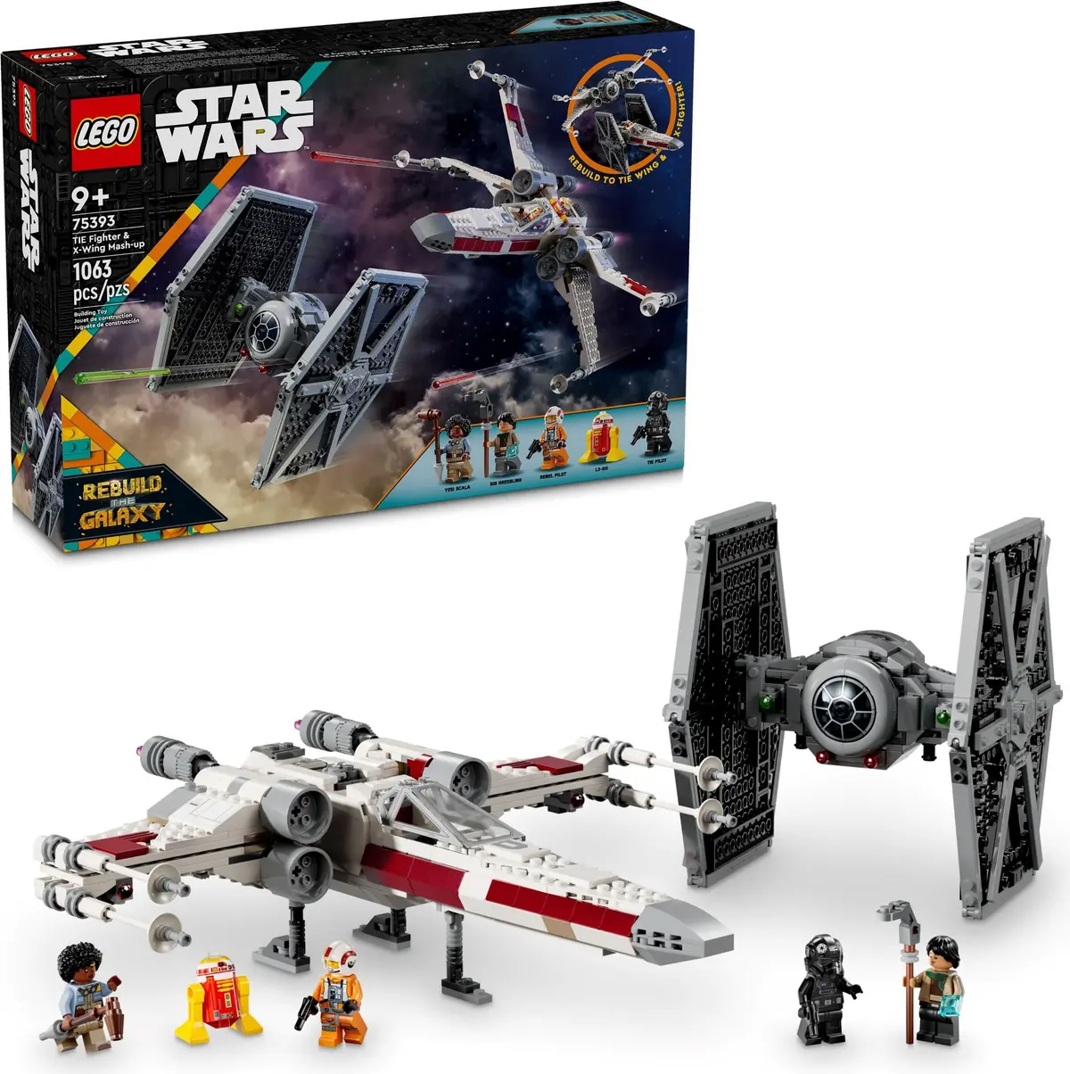 LEGO Star Wars 75393 TIE Fighter & X-wing Mash-up set, image 3