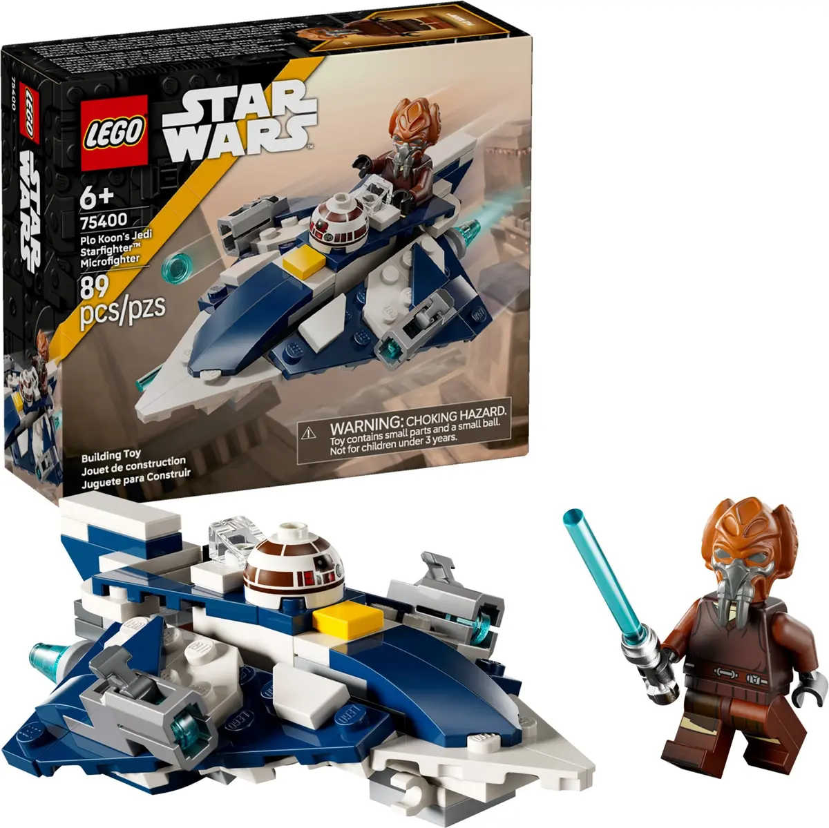 LEGO Star Wars 75400 Plo Koon's Jedi Starfighter Microfighter set, image 3