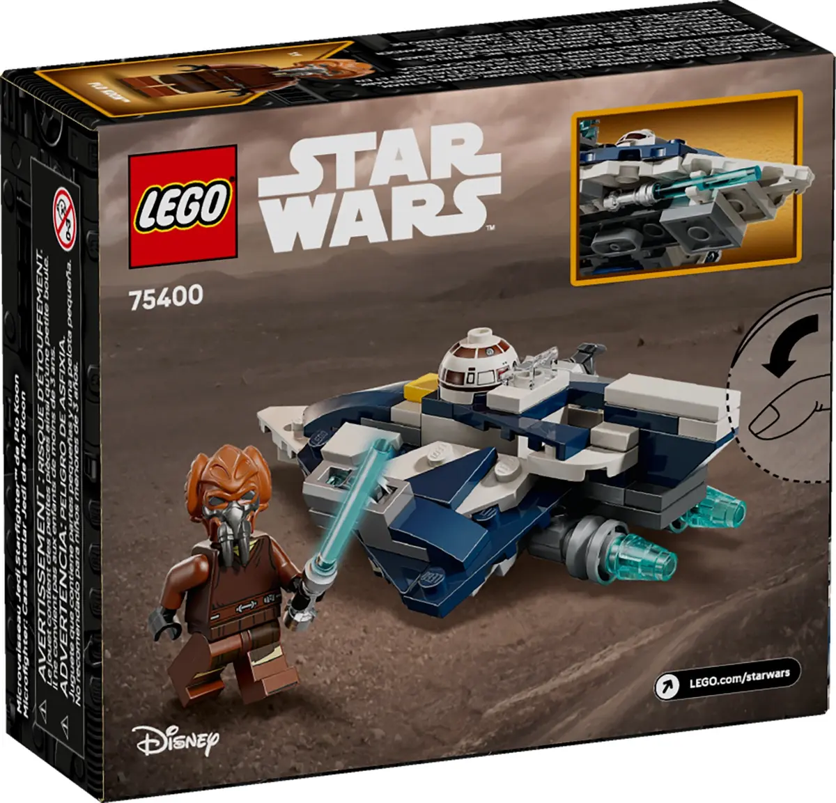 LEGO Star Wars 75400 Plo Koon's Jedi Starfighter Microfighter set, image 2