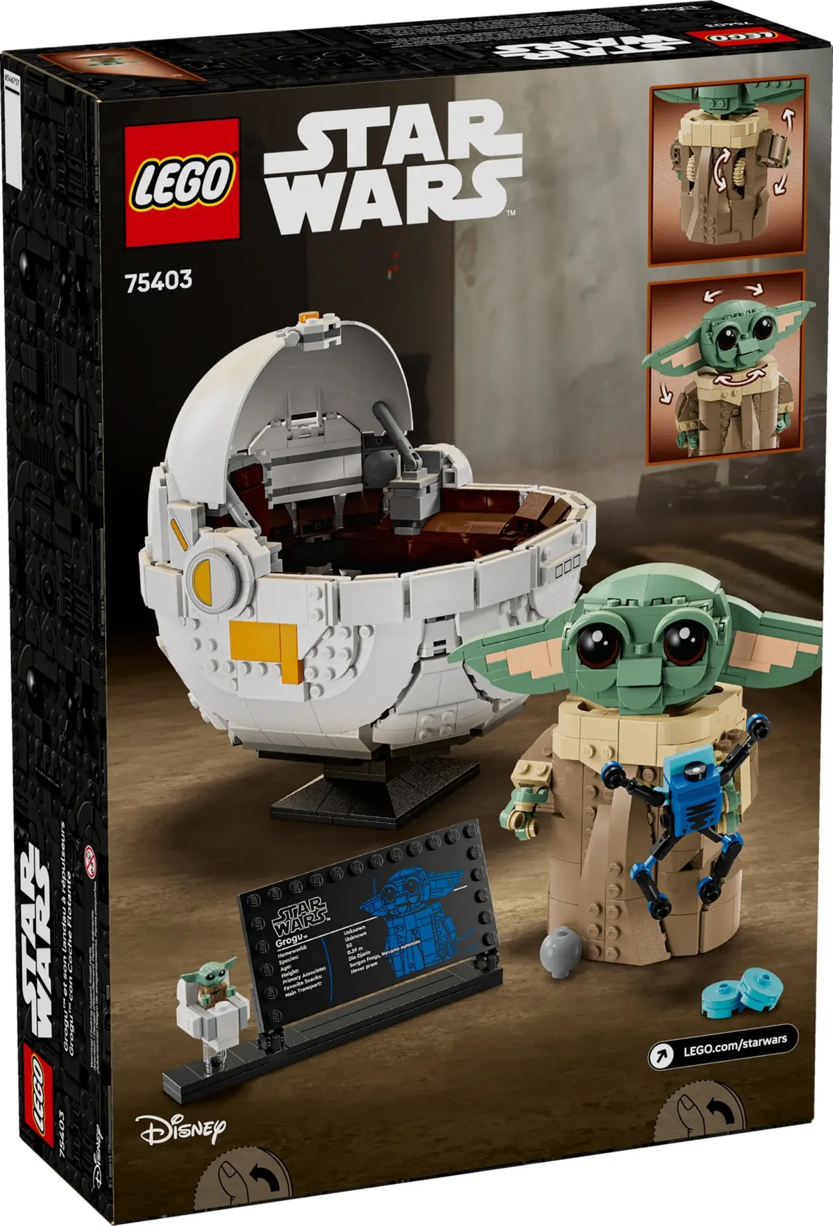 LEGO Star Wars 75403 Grogu with Hover Pram set, image 2