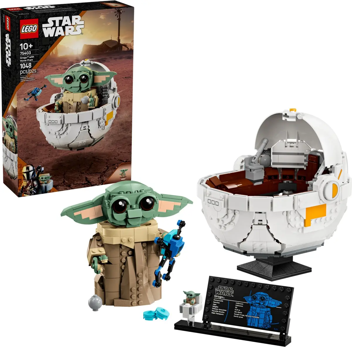 LEGO Star Wars 75403 Grogu with Hover Pram set, image 3