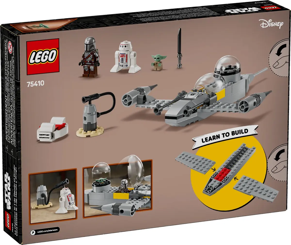 LEGO Star Wars 75410 Mando and Grogu's N-1 Starfighter set, image 2