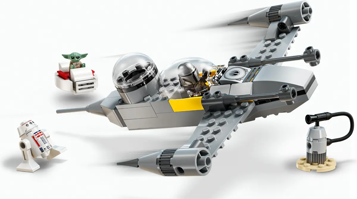 LEGO Star Wars 75410 Mando and Grogu's N-1 Starfighter set, image 8