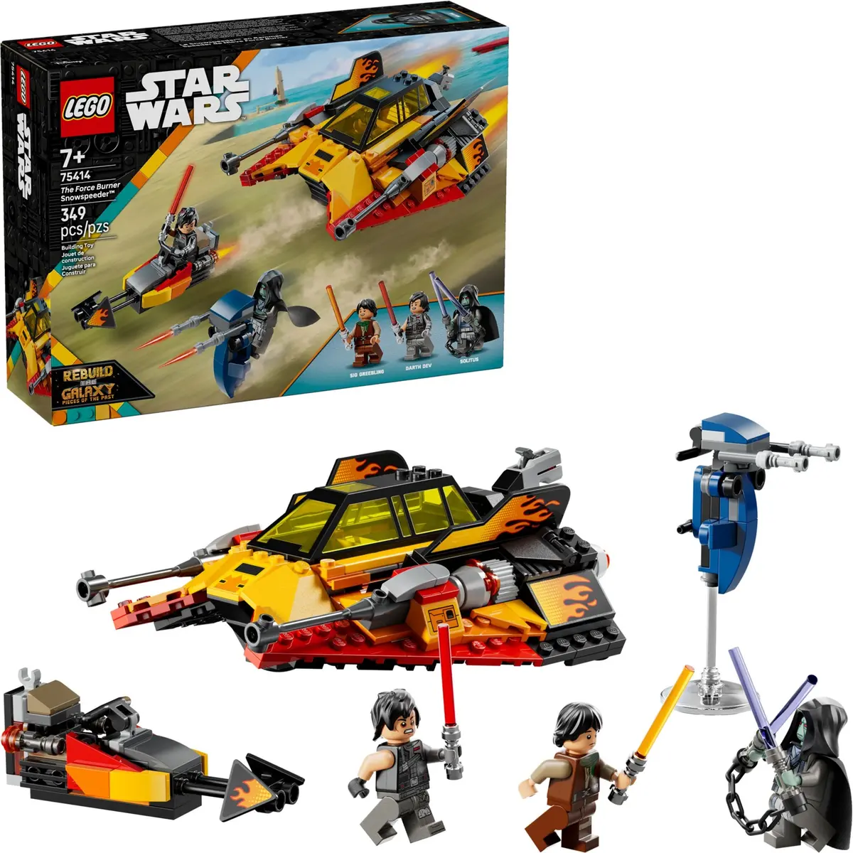 LEGO Star Wars 75414 The Force Burner Snowspeeder set, image 3
