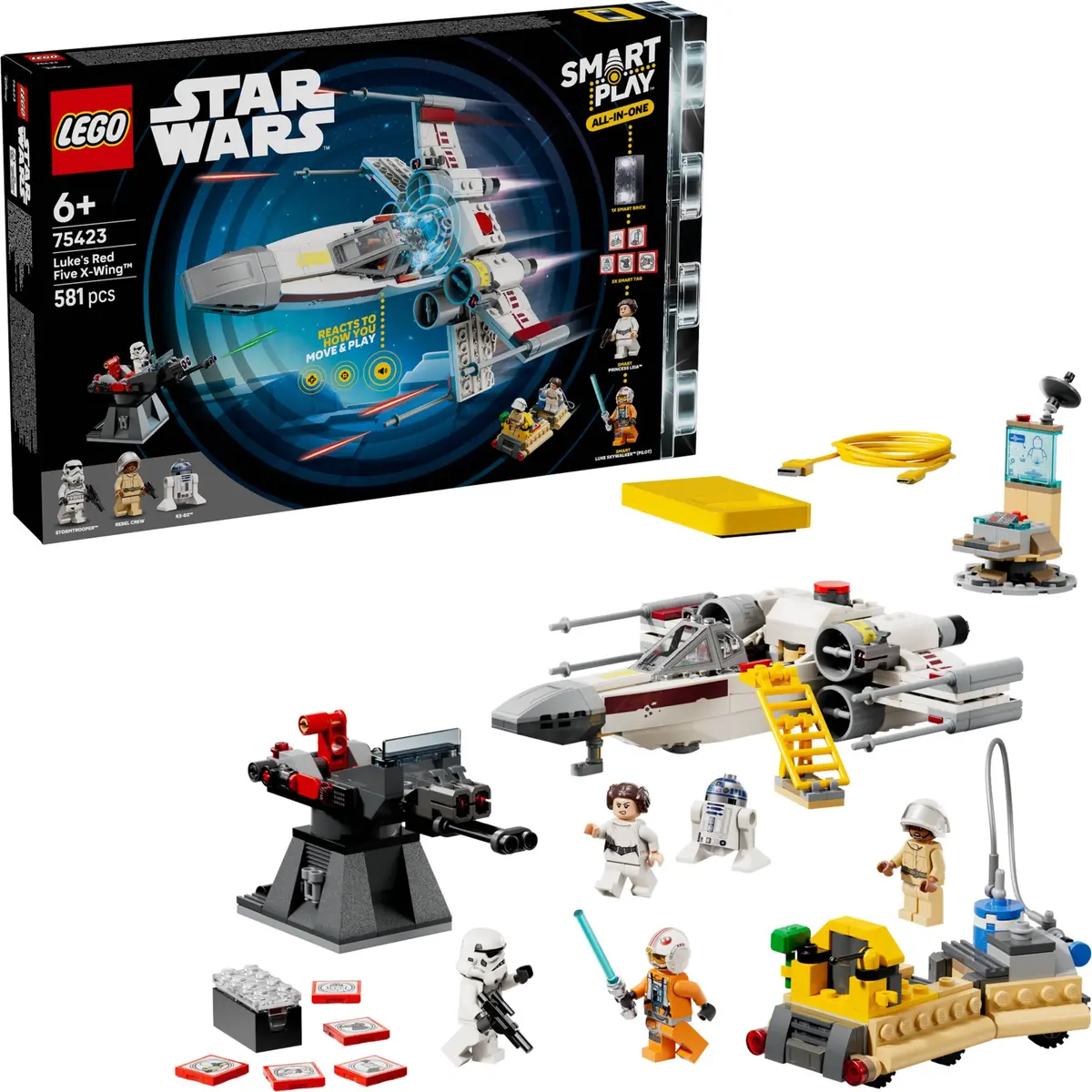 LEGO Star Wars 75423 Luke's Red Five X-wing set, image 3