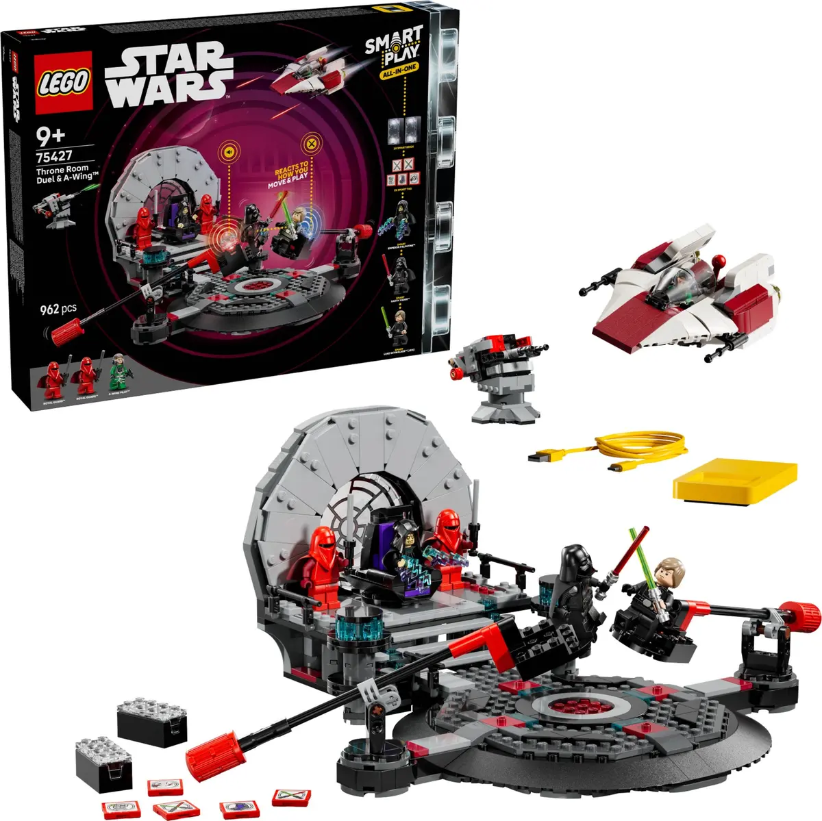 LEGO Star Wars 75427 Throne Room Duel & A-wing set, image 3