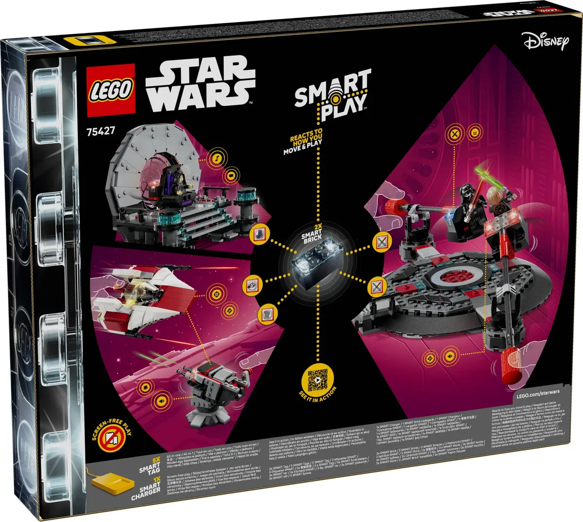 LEGO Star Wars 75427 Throne Room Duel & A-wing set, image 2
