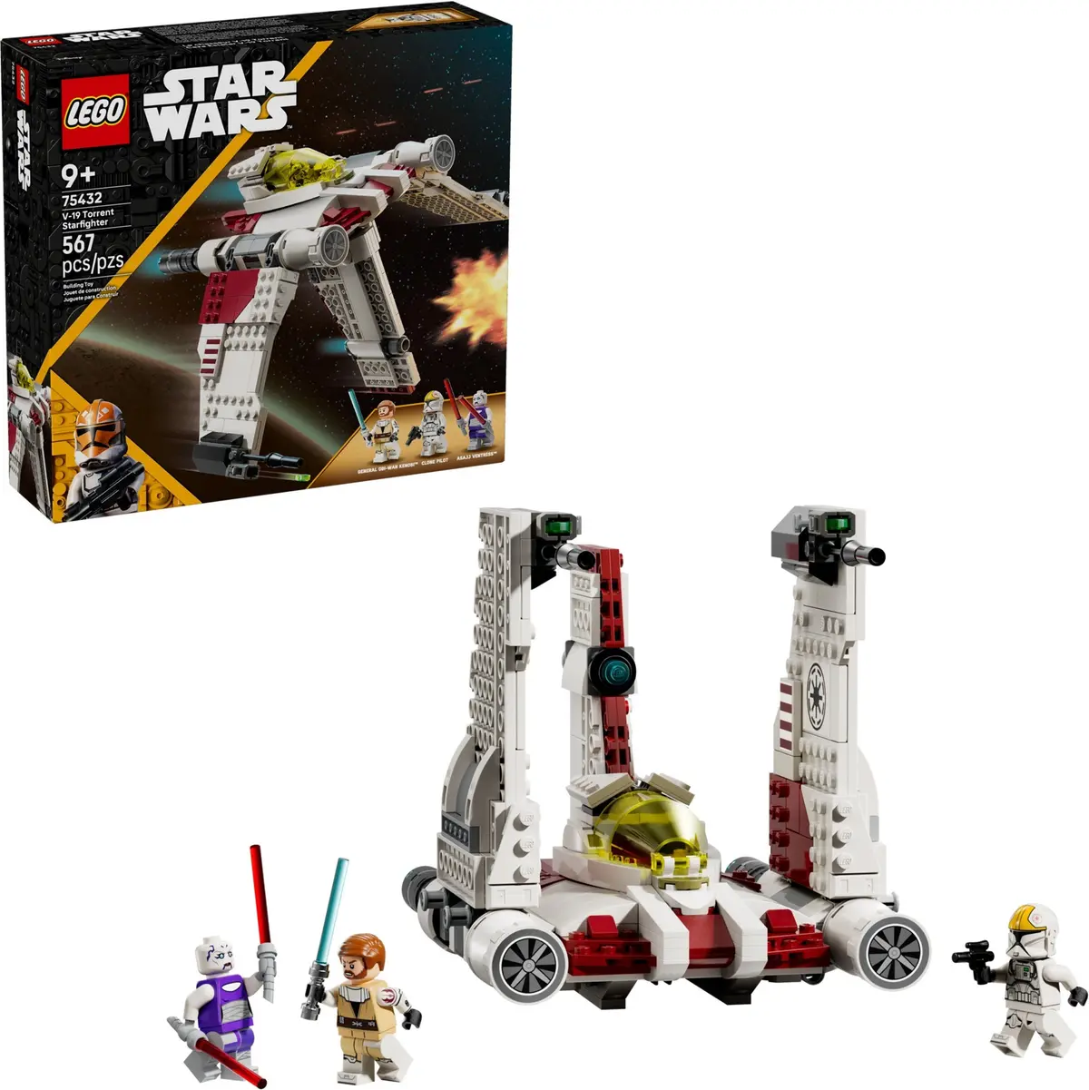 LEGO Star Wars 75432 V-19 Torrent Starfighter set, image 3