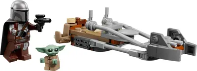 LEGO Star Wars 75436 The Mandalorian & Grogu's Speeder Bike set