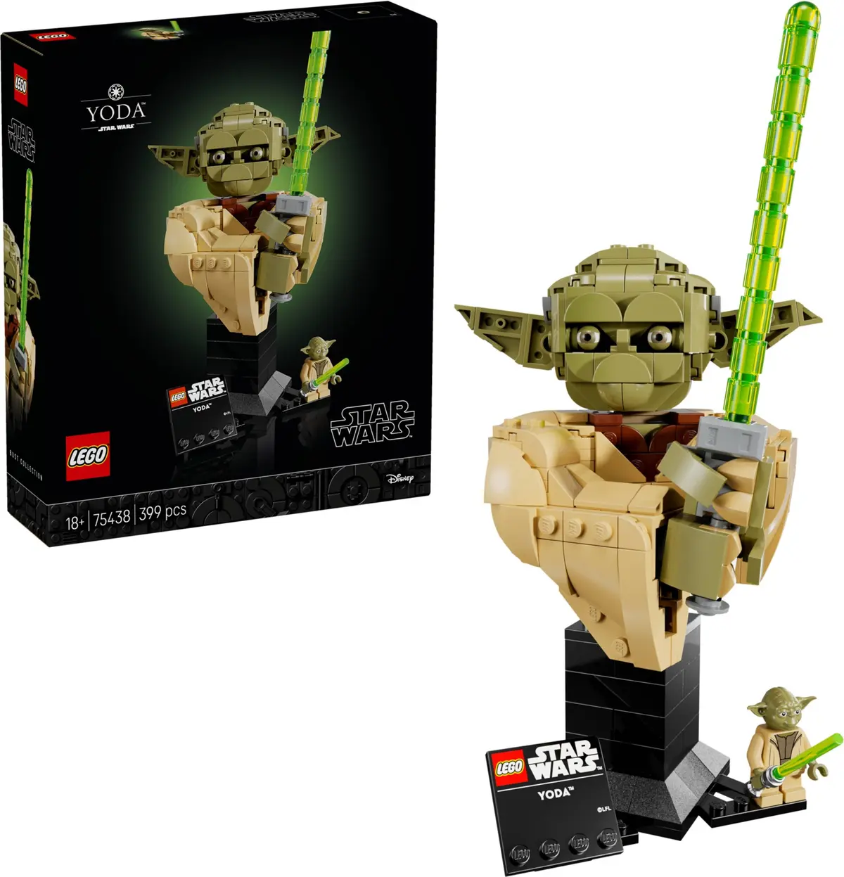 LEGO Star Wars 75438 Yoda Bust set, image 4