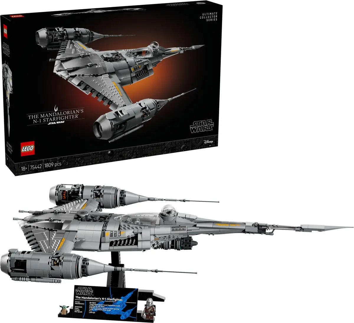 LEGO Star Wars 75442 The Mandalorian's N-1 Starfighter set, image 4
