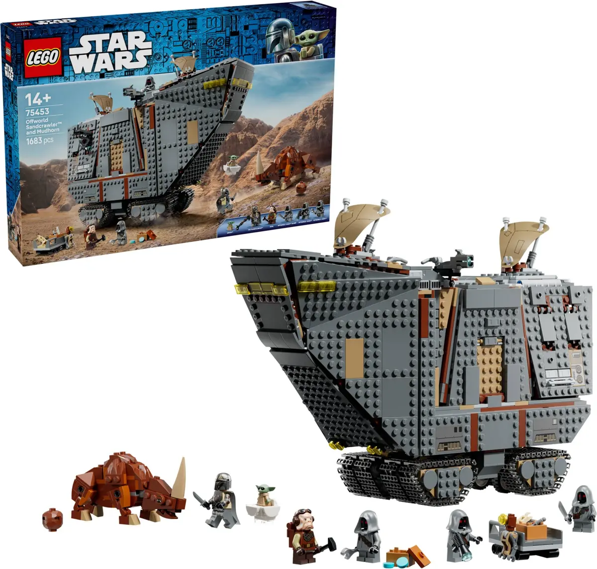 LEGO Star Wars 75453 Offworld Sandcrawler and Mudhorn set, image 4