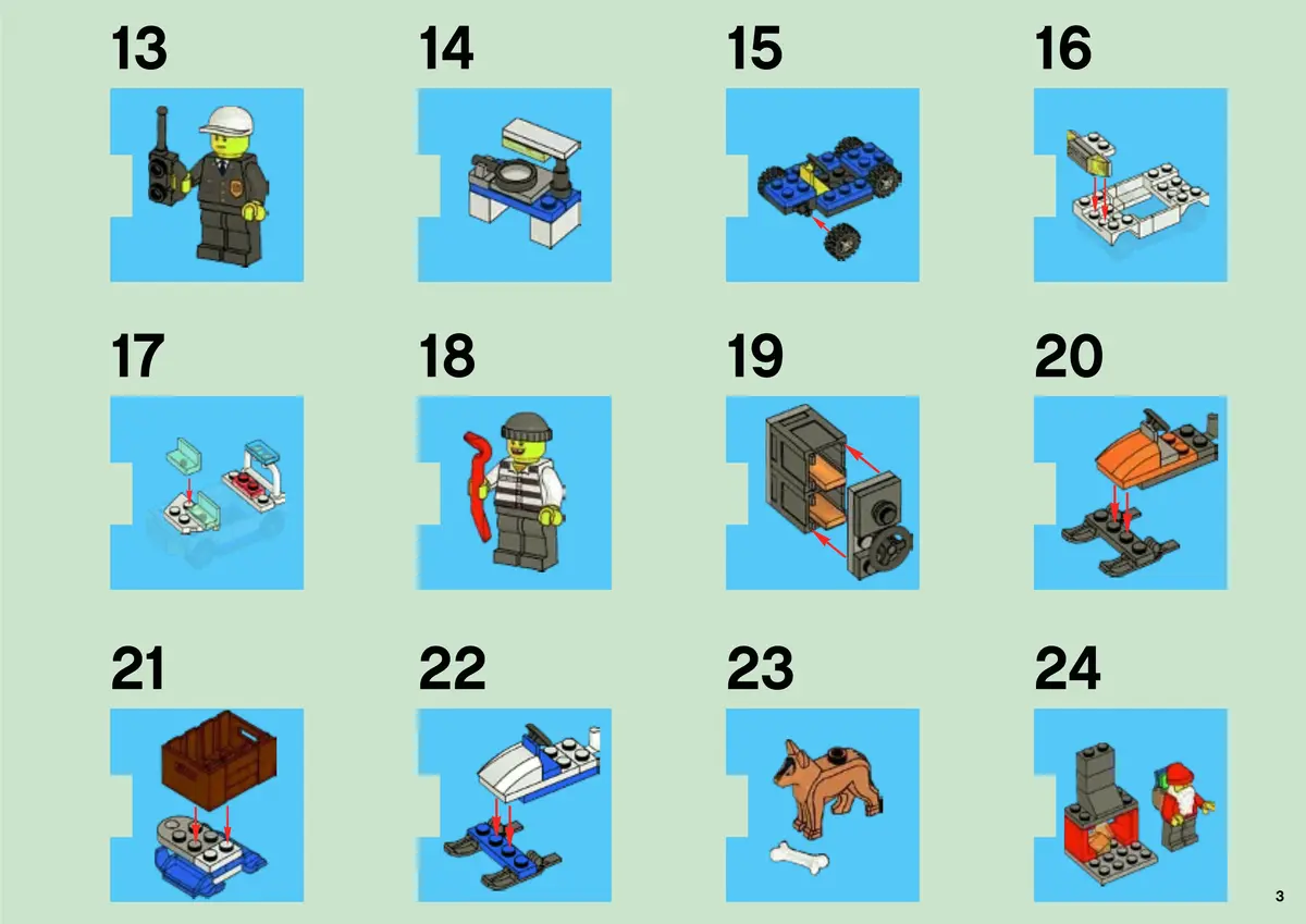 LEGO City 7553 LEGO City Advent Calendar set, image 3