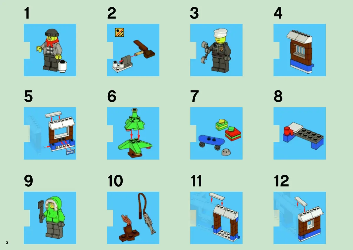 LEGO City 7553 LEGO City Advent Calendar set, image 2