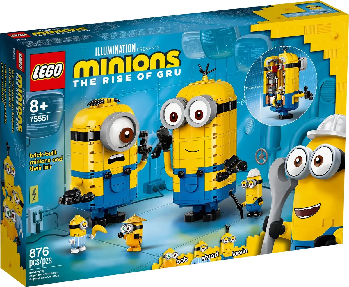 LEGO Despicable Me 75551 Brick-built Minions and their Lair set, image 2