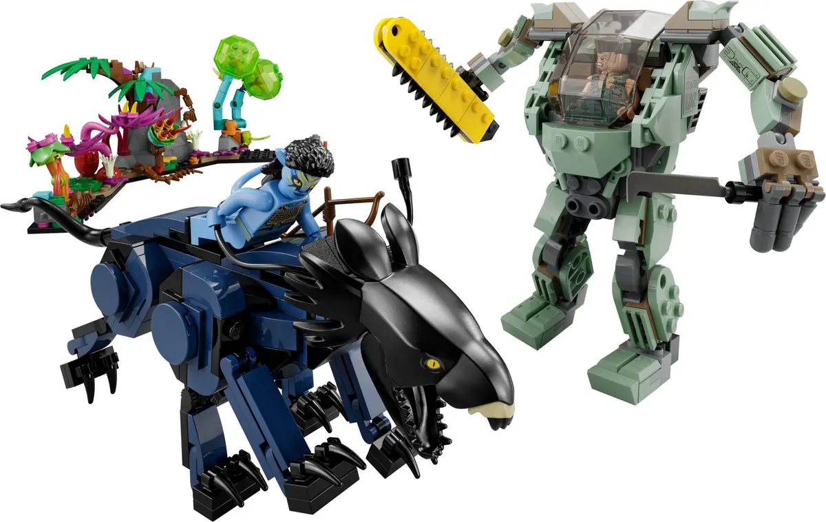LEGO Avatar 75571 Neytiri & Thanator vs. AMP Suit Quaritch set