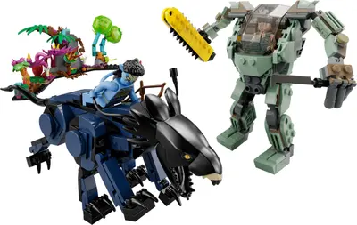 LEGO Avatar 75571 Neytiri & Thanator vs. AMP Suit Quaritch set