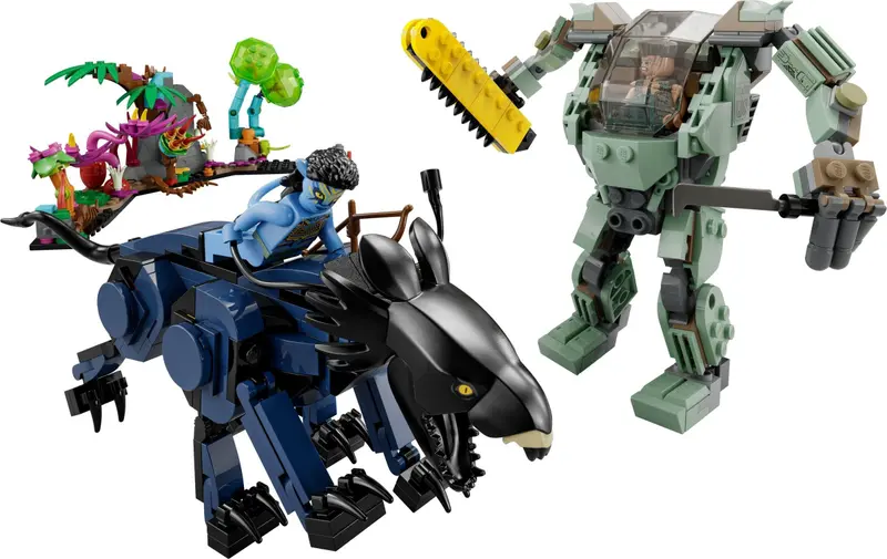 LEGO Avatar 75571 Neytiri & Thanator vs. AMP Suit Quaritch set