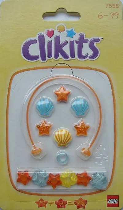 LEGO Clikits 7558 Shells and Starfish set