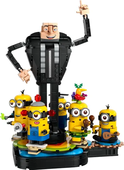 LEGO Despicable Me 75582 Brick-Built Gru and Minions set