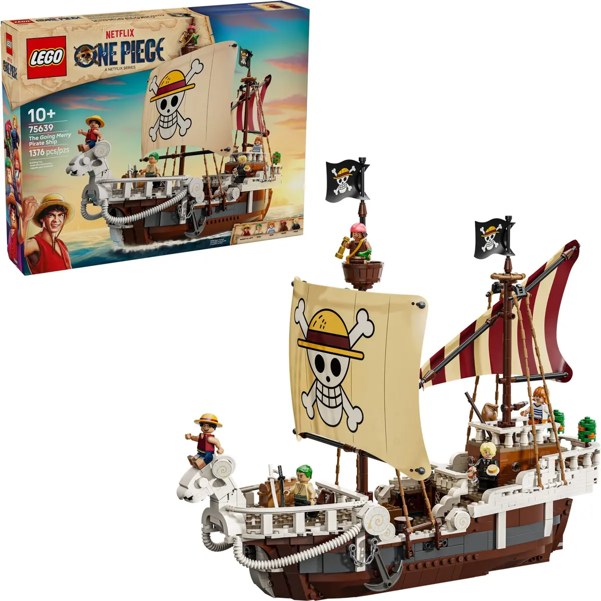 LEGO One Piece 75639 The Going Merry Pirate Ship set, image 3