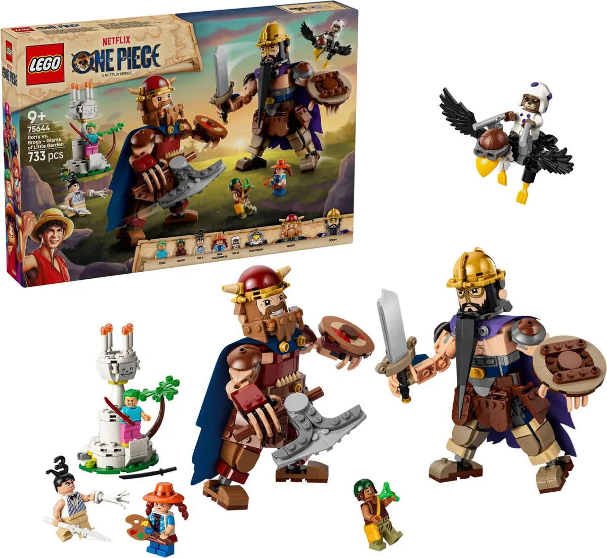 LEGO One Piece 75644 Dorry vs. Brogy - Giants of Little Garden set, image 4