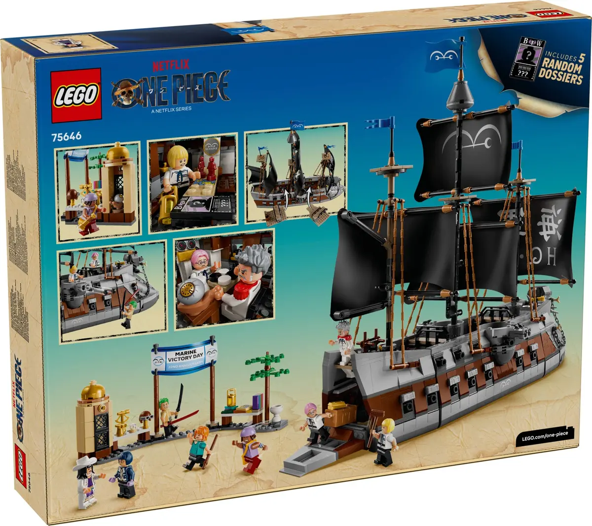 LEGO One Piece 75646 Garp's Marine Battleship set, image 3