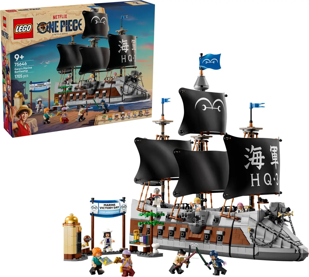 LEGO One Piece 75646 Garp's Marine Battleship set, image 4