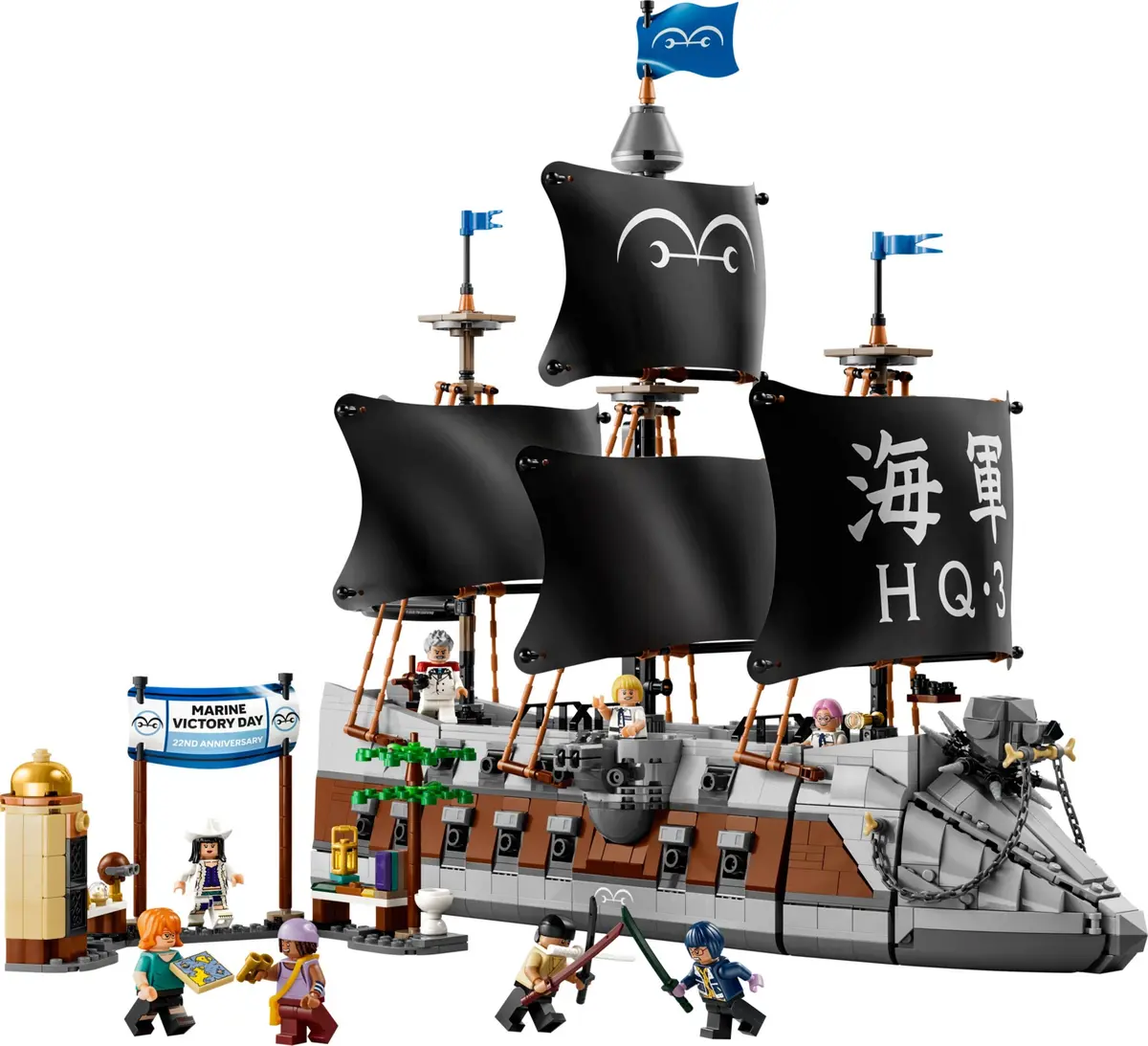 LEGO One Piece 75646 Garp's Marine Battleship set