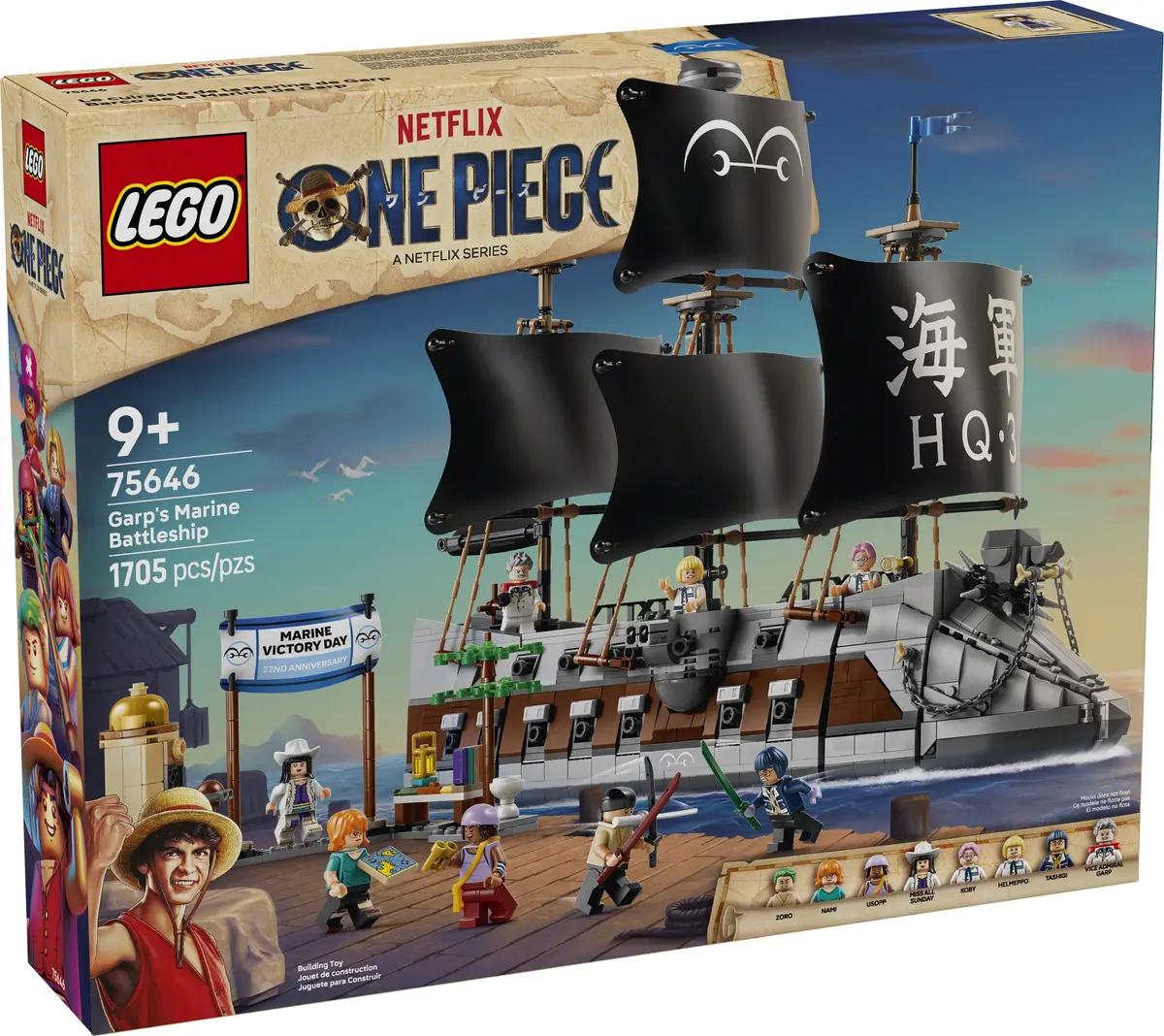 LEGO One Piece 75646 Garp's Marine Battleship set, image 2