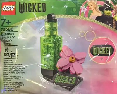 LEGO Wicked 75680 Elphaba's Bottle and Glinda's Flower set