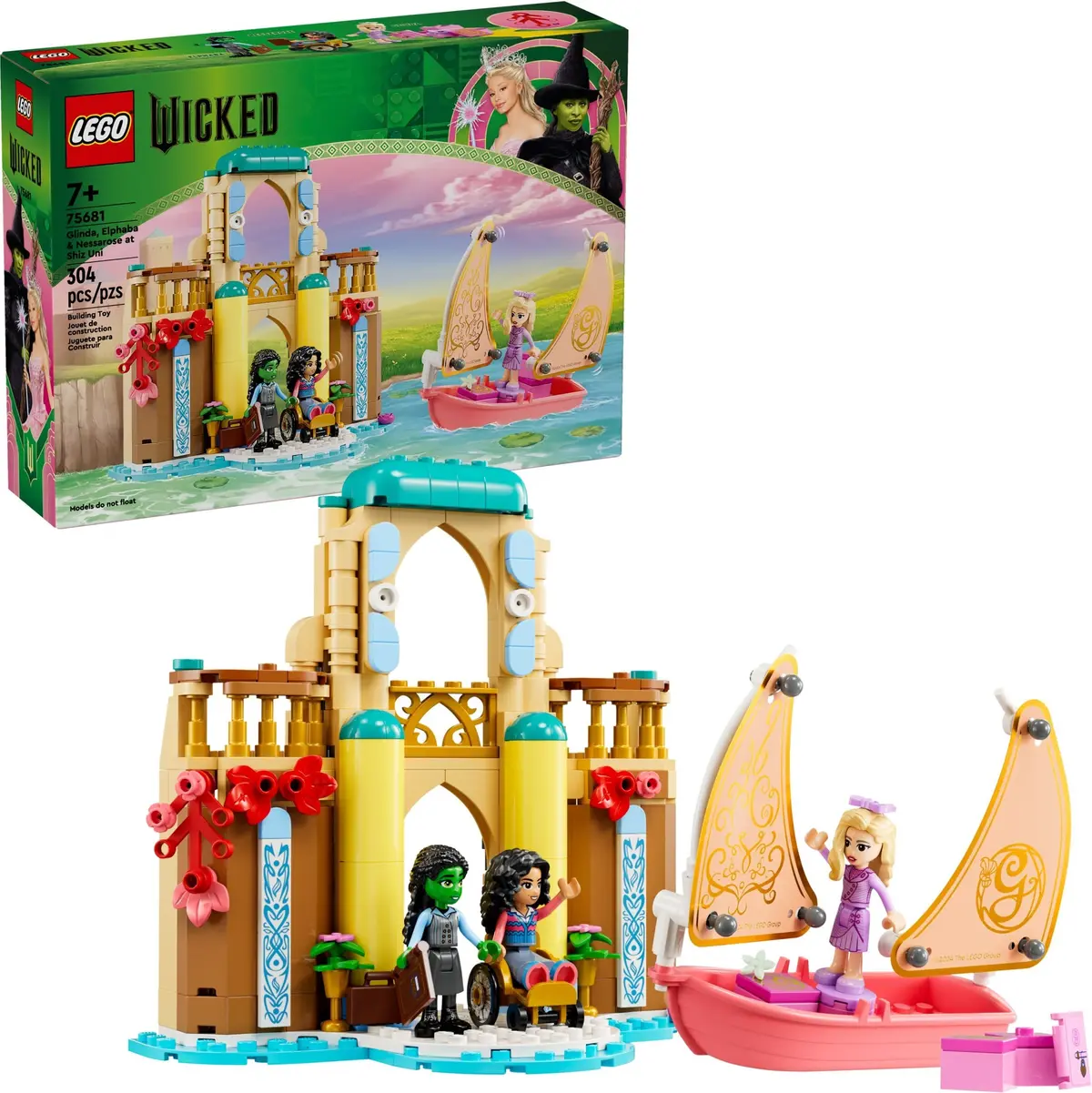 LEGO Wicked 75681 Glinda, Elphaba & Nessarose at Shiz University set, image 3