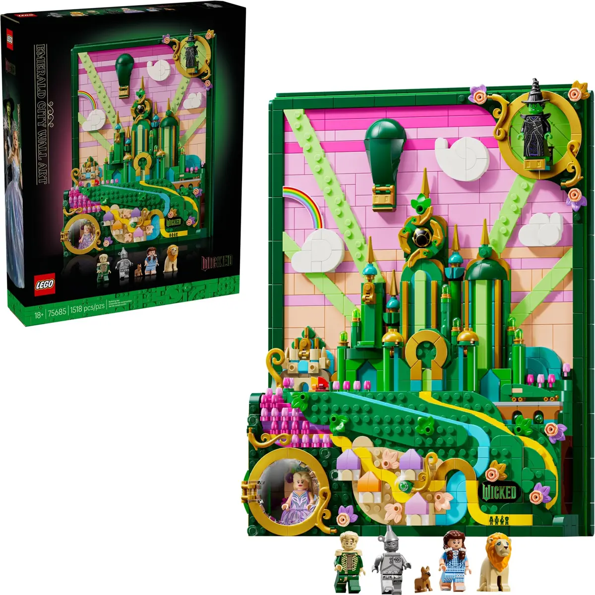 LEGO Wicked 75685 Emerald City Wall Art set, image 3