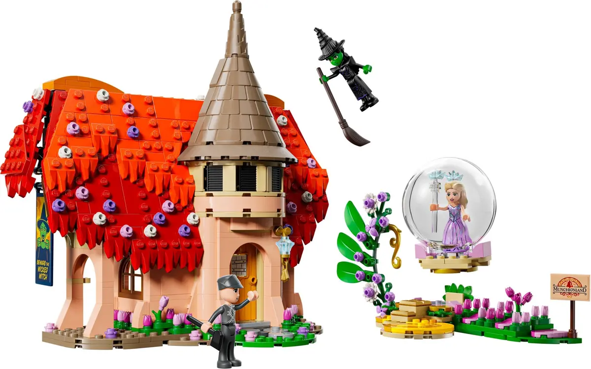 LEGO Wicked 75690 Glinda & Elphaba Visit Munchkinland set