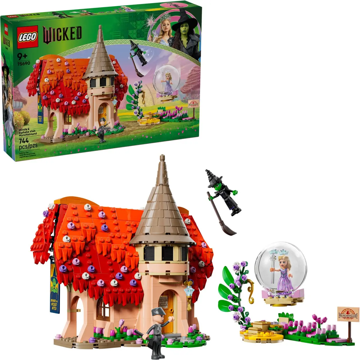 LEGO Wicked 75690 Glinda & Elphaba Visit Munchkinland set, image 3