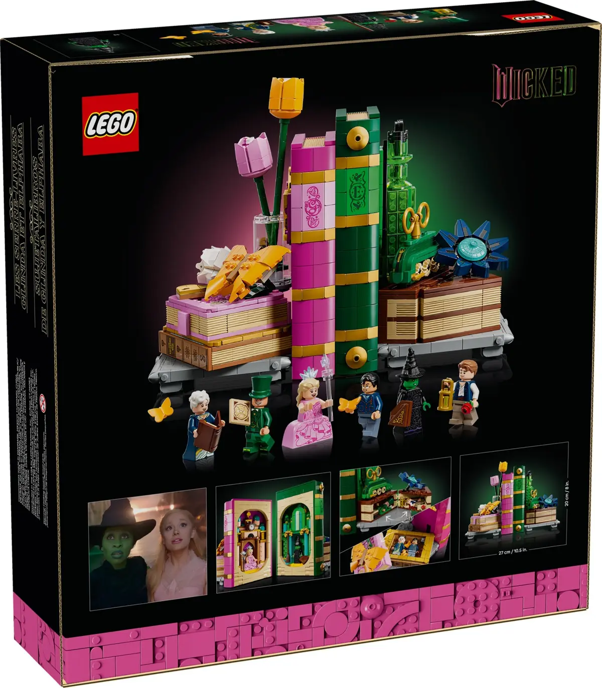 LEGO Wicked 75691 Glinda & Elphaba Bookends set, image 2