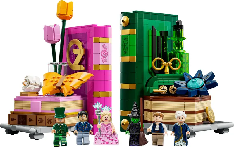 LEGO Wicked 75691 Glinda & Elphaba Bookends set
