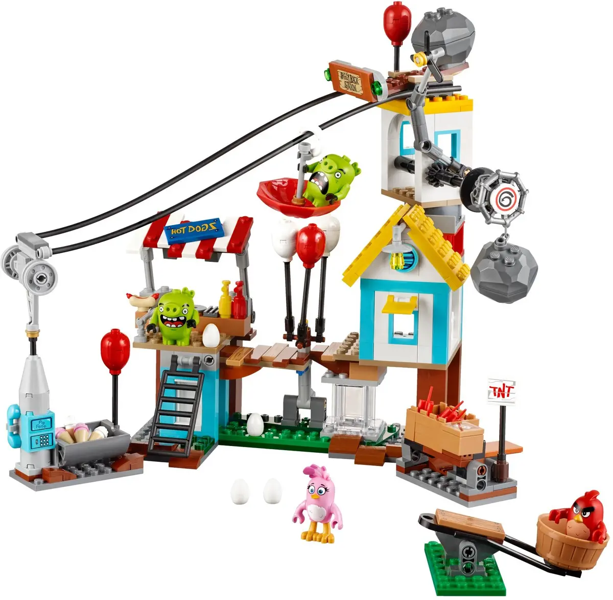 LEGO The Angry Birds Movie 75824 Pig City Teardown set