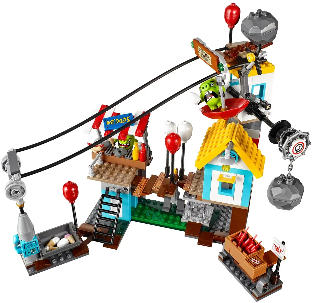 LEGO The Angry Birds Movie 75824 Pig City Teardown set, image 3