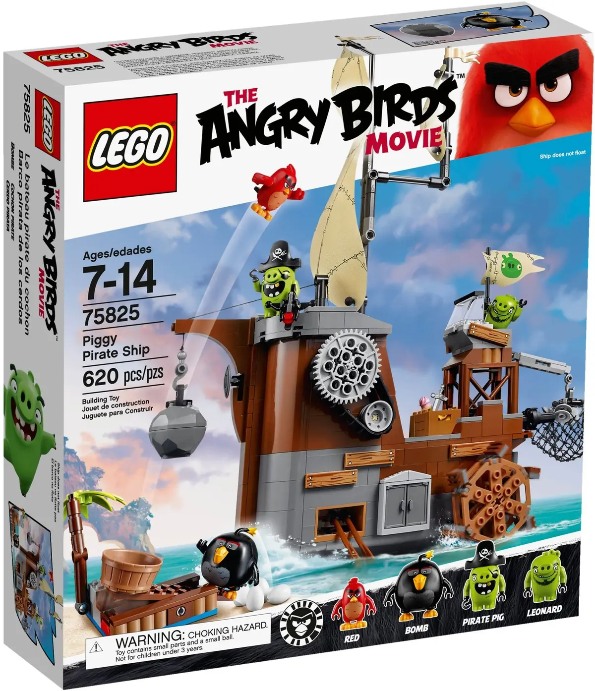 LEGO The Angry Birds Movie 75825 Piggy Pirate Ship set, image 2