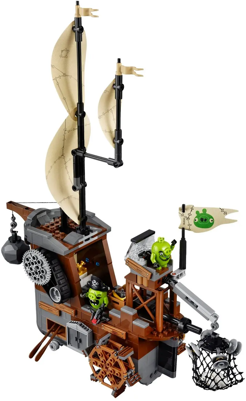 LEGO The Angry Birds Movie 75825 Piggy Pirate Ship set, image 7