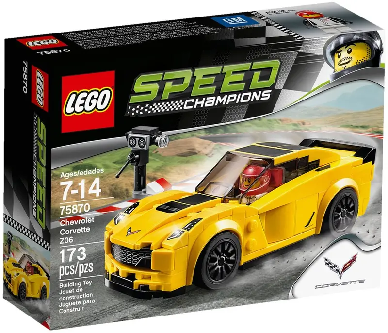 LEGO Speed Champions 75870 Chevrolet Corvette Z06 set, image 2