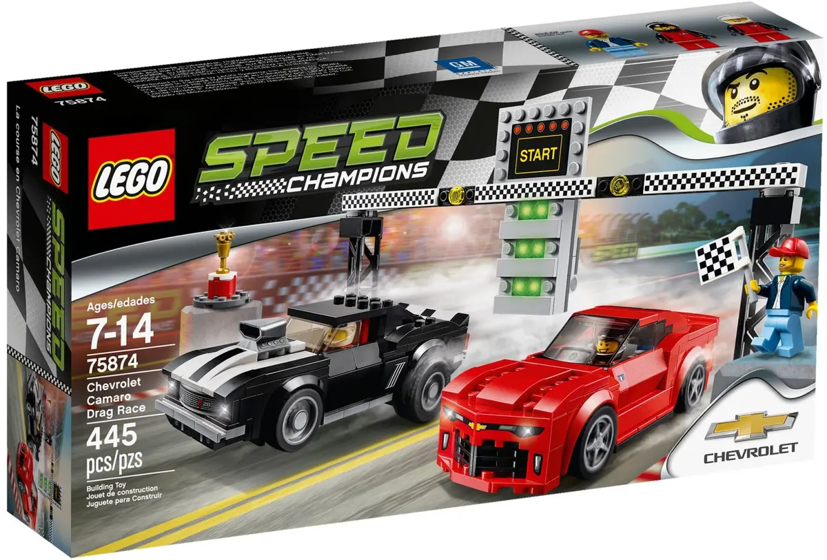 LEGO Speed Champions 75874 Chevrolet Camaro Drag Race set, image 2