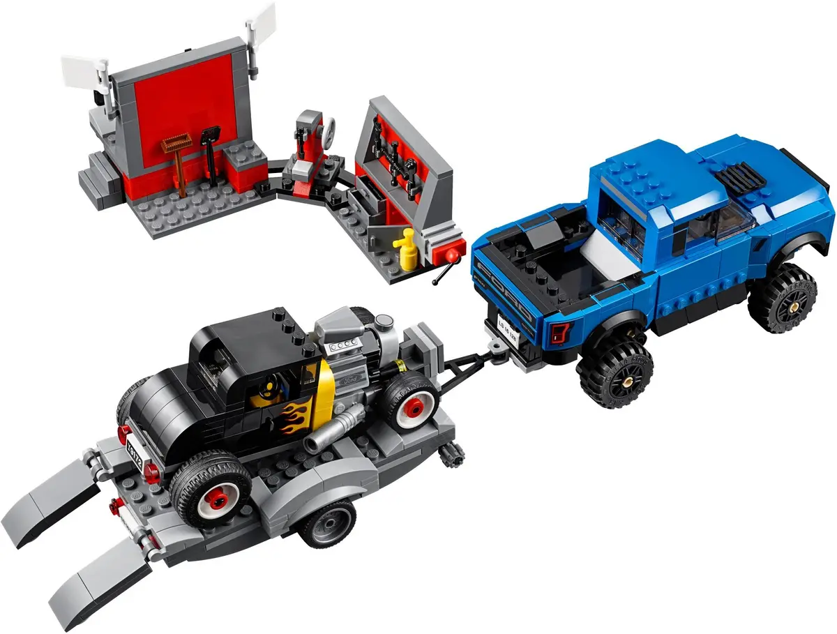 LEGO Speed Champions 75875 Ford F-150 Raptor & Ford Model A Hot Rod set, image 11