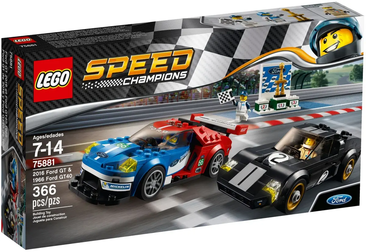 LEGO Speed Champions 75881 2016 Ford GT & 1966 Ford GT40 set, image 2